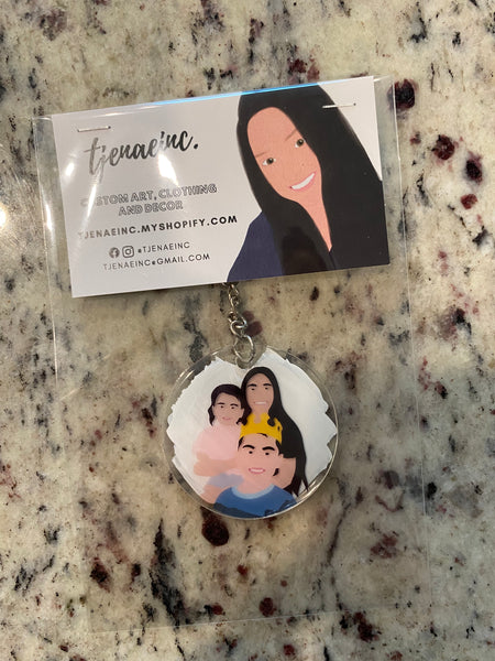 CUSTOM PICTURE KEYCHAINS | FULL FACE