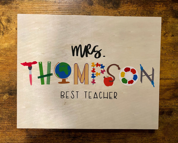 TEACHER SIGNS | WOODEN SIGN