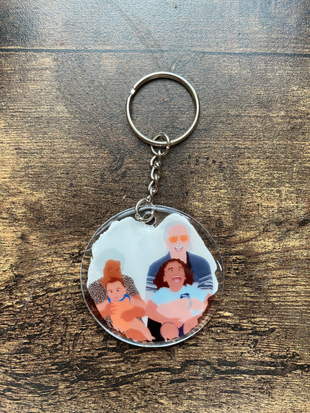 CUSTOM PICTURE KEYCHAINS | FULL FACE
