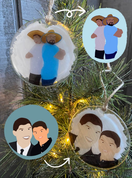 CUSTOM PICTURE ORNAMENTS | FULL FACE