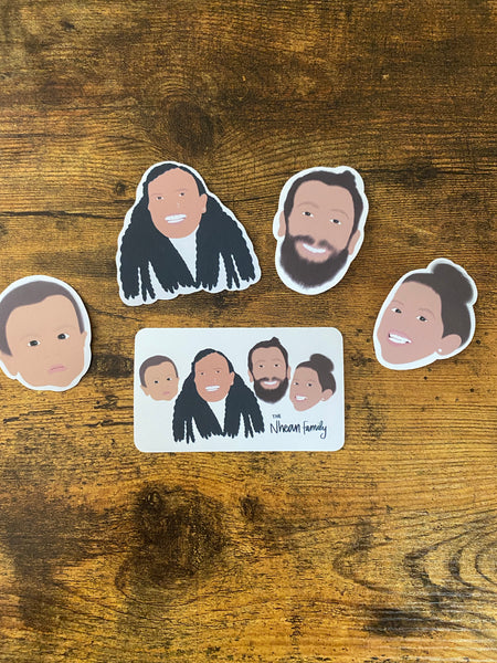 CUSTOM STICKERS | FULL BODY OR FACE DRAWINGS