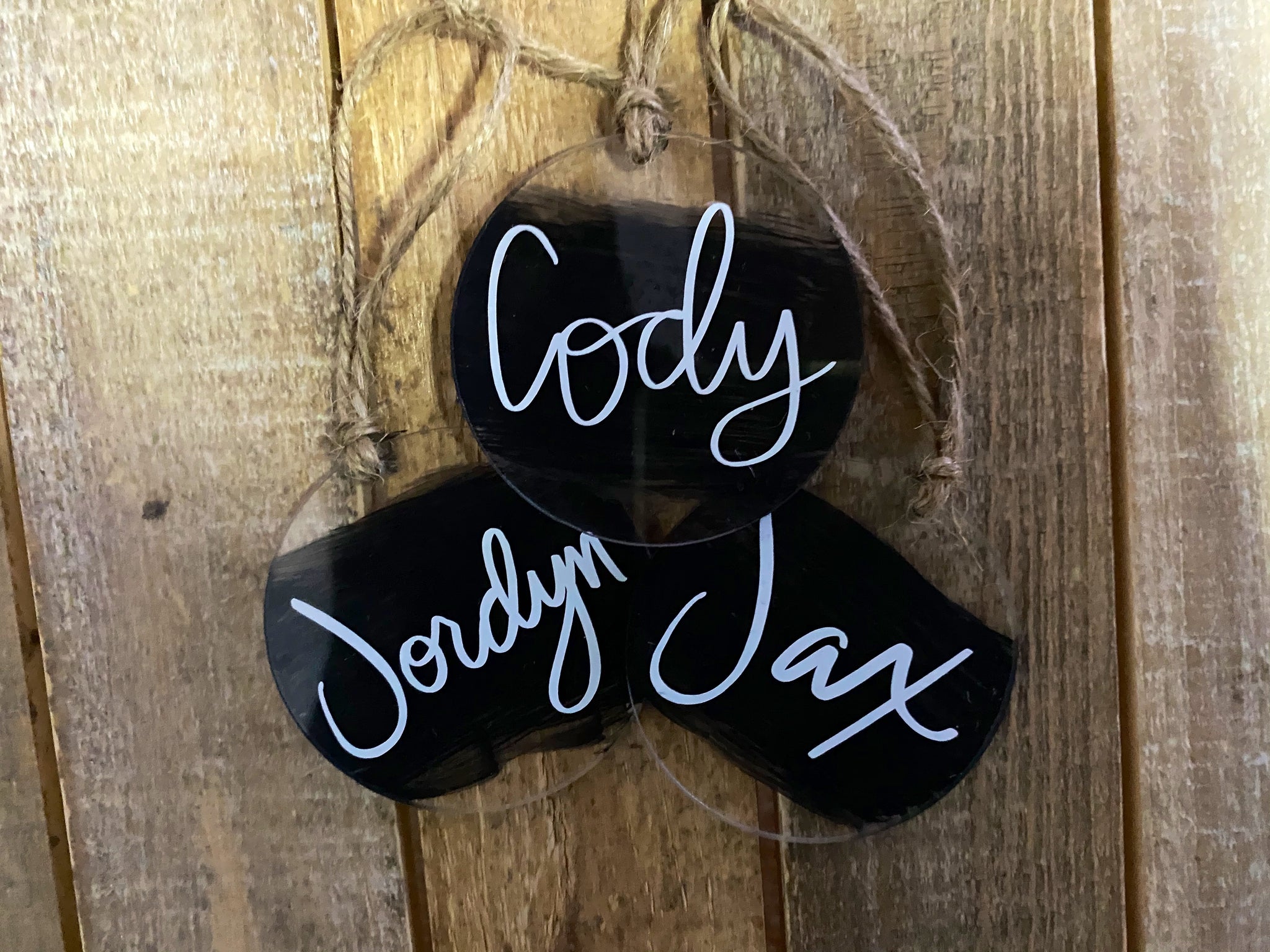 CUSTOM NAME ORNAMENTS