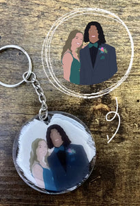 CUSTOM PICTURE KEYCHAINS | FULL FACE