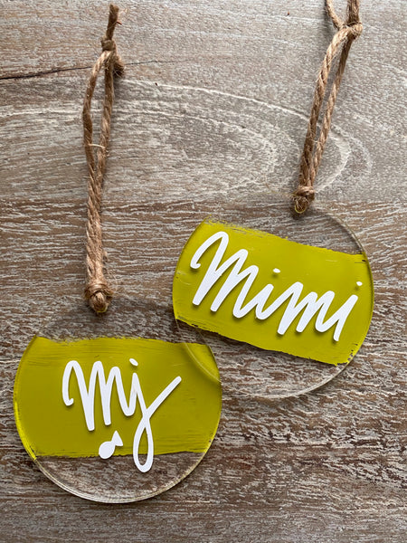 CUSTOM NAME ORNAMENTS