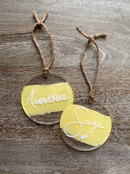 CUSTOM NAME ORNAMENTS