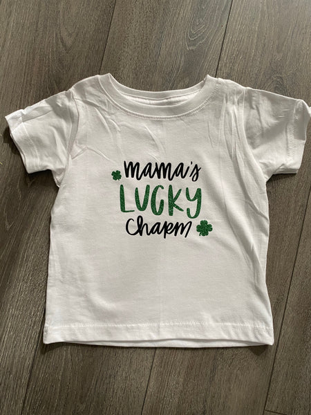 MAMA’S LUCKY CHARM - CHILD SIZE WHITE SHIRT