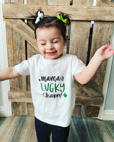 MAMA’S LUCKY CHARM - CHILD SIZE WHITE SHIRT