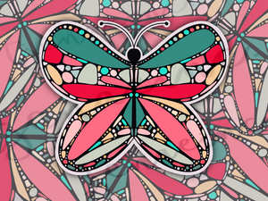 MOSAIC BUTTERFLY MATTE STICKER