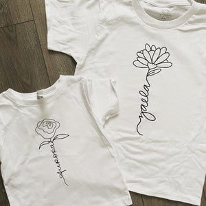 CUSTOM FLOWER NAME SHIRT