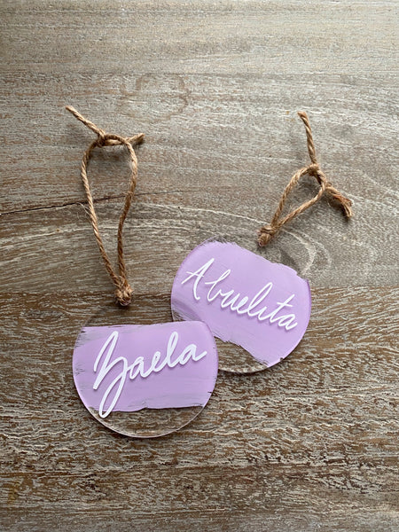 CUSTOM NAME ORNAMENTS