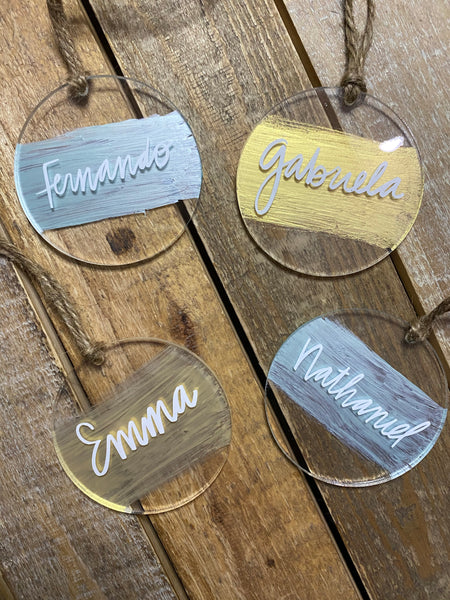 CUSTOM NAME ORNAMENTS